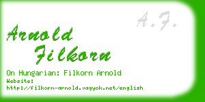 arnold filkorn business card